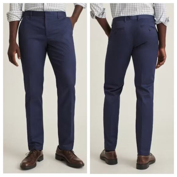 Bonobos Men's Weekday Warrior Dress Pants Slim Fit Monday True Blue Size 34x36 - Picture 1 of 13